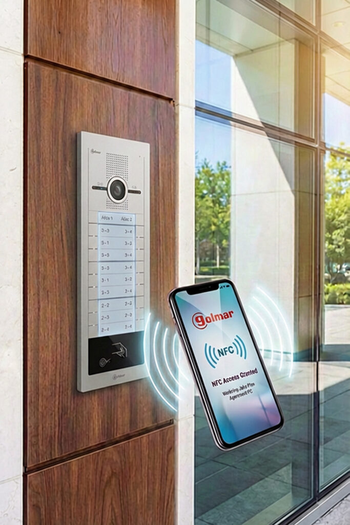 Golmar video portafon i mobitel s NFC pristupom za otvaranje vrata