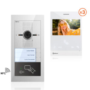 Golmar video portafon komplet SUPRA-3-NFC + ART4L za 3 stana