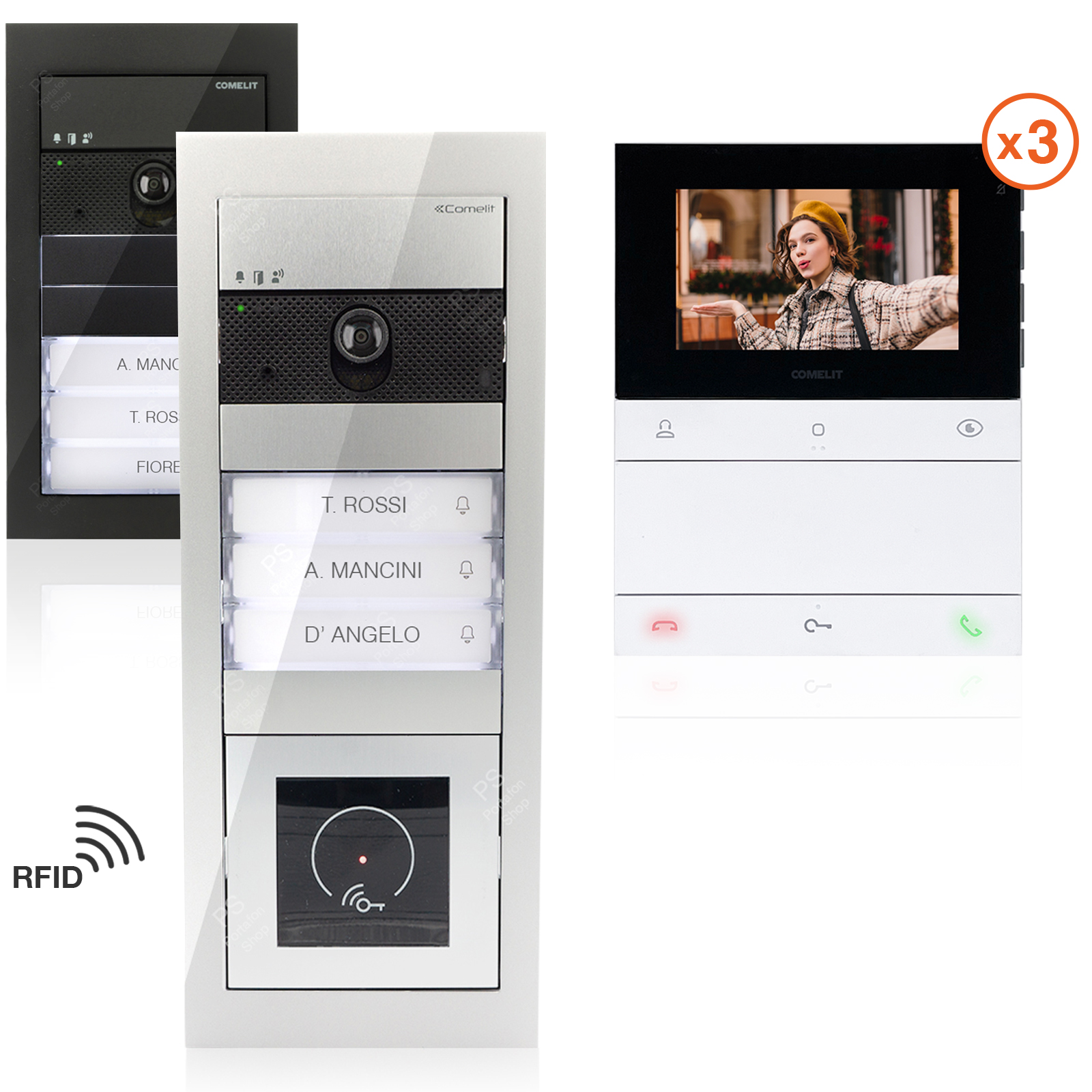 Comelit video portafon komplet ULTRA-3 za 3 stana