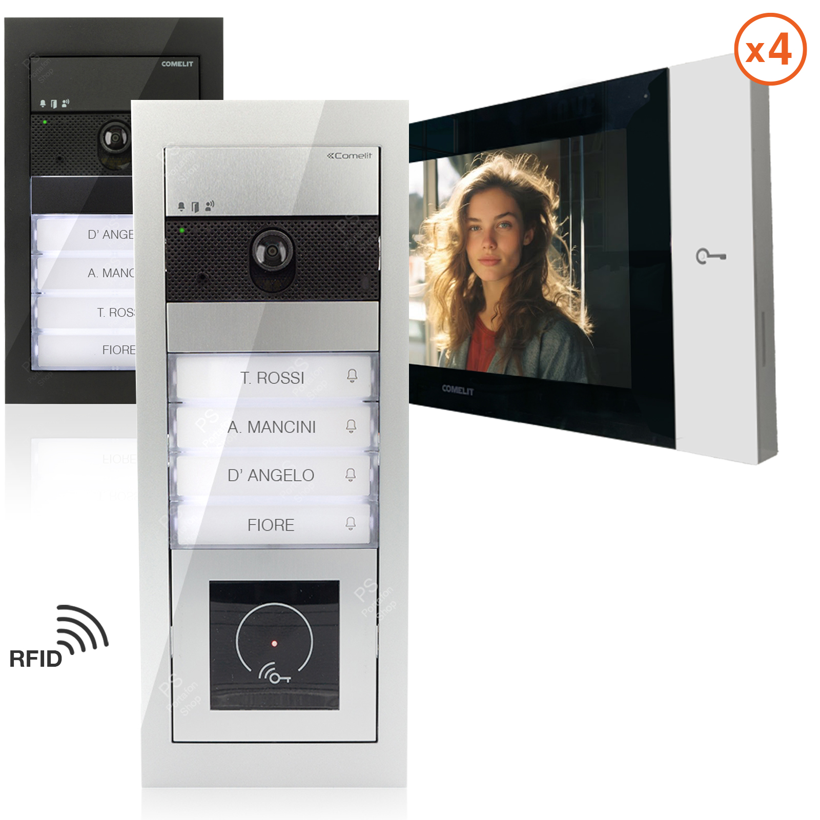 Comelit video portafon komplet ULTRA-4-IP za 4 stana