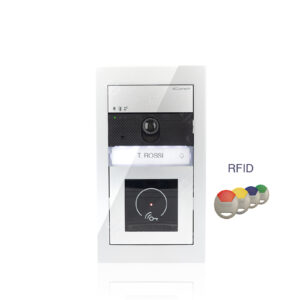Comelit video portafon vanjska jedinica s 1 tipkom i RFID čitačem, srebrna