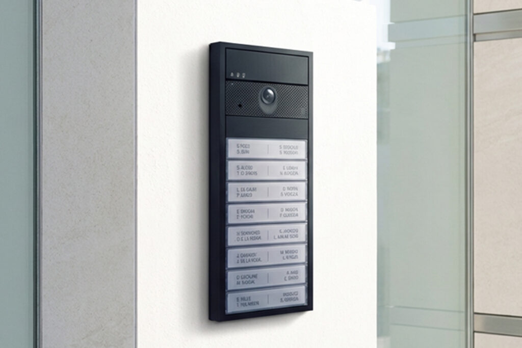 Comelit crni video portafon na zidu